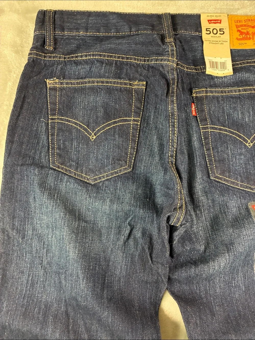 Levi’s 505 Regular Men’s Jeans 30x30 Dark Wash Straight Leg NWT
